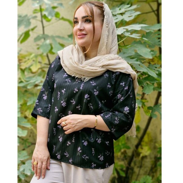 تونیک جلوبسته گلدار - مانتو پاتریس رشت