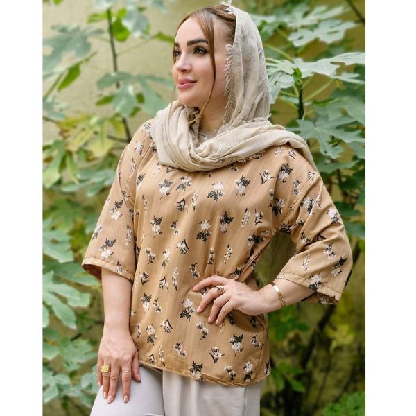 تونیک جلوبسته گلدار - مانتو پاتریس رشت