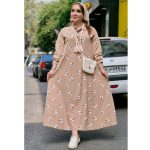 پیراهن ساحلی گل گلی کراش