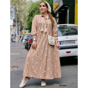 پیراهن ساحلی گل گلی کراش
