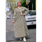 پیراهن ساحلی گل گلی کراش