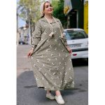 پیراهن ساحلی گل گلی کراش