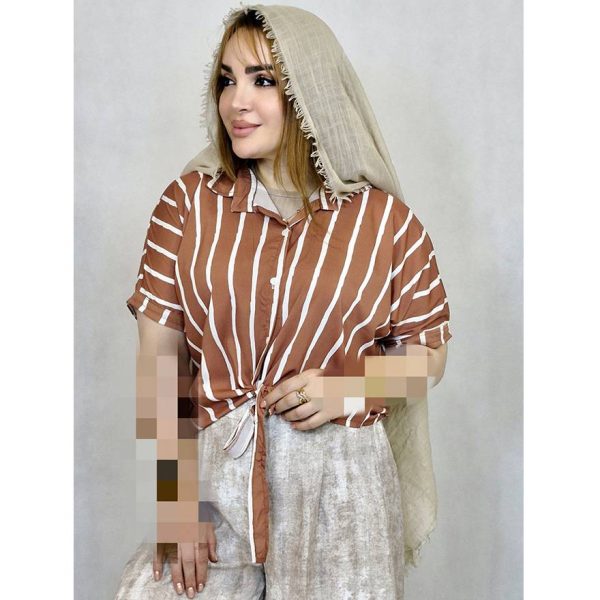 تیشرت پری جلو گره ای