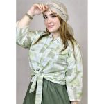 شومیز آبرنگی گره ای - مانتو پاتریس رشت