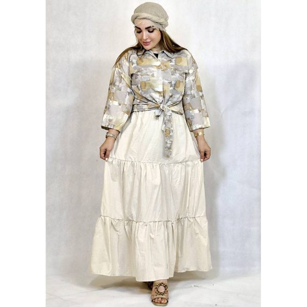 36600502-4 (1) شومیز آبرنگی گره ای