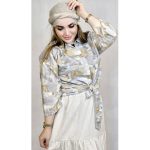 شومیز آبرنگی گره ای