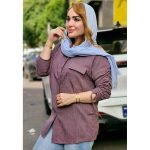 شومیز صوفیا تک جیب آستین گره - مانتو پاتریس رشت