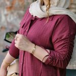 شومیز صوفیا تک جیب آستین گره