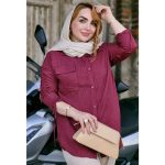 شومیز صوفیا تک جیب آستین گره