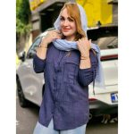 شومیز صوفیا تک جیب آستین گره - مانتو پاتریس رشت