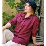 مانتو صوفیا بغل گت تک جیب