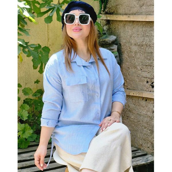 مانتو صوفیا بغل گت تک جیب