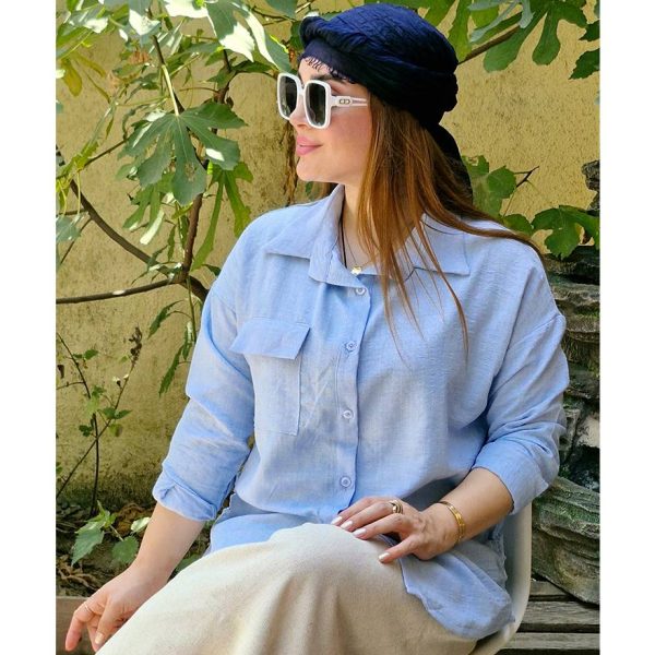 مانتو صوفیا بغل گت تک جیب