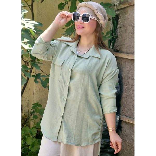 مانتو صوفیا بغل گت تک جیب