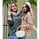 شومیز مانتویی گل گلی