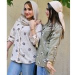 شومیز مانتویی گل گلی - مانتو پاتریس رشت