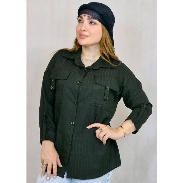 مانتو صوفیا جیب دکمه - مانتو پاتریس رشت