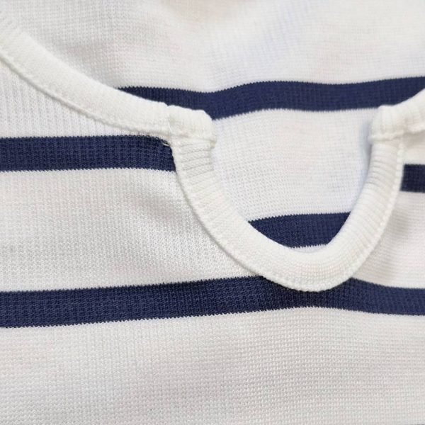 تیشرت راه راه یقه دلبری