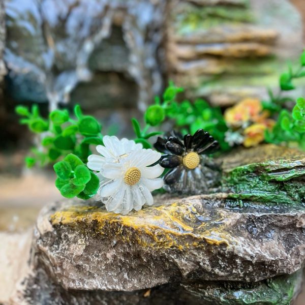 کلیپس بابونه شیشه ای-رشت مانتو پاتریس