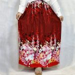 دامن بلند آبرنگی نخی