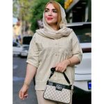 شومیز شانتون جیب دار