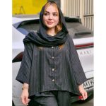 شومیز دیپلمات جودون دکمه چوبی
