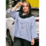 شومیز دیپلمات جودون دکمه چوبی