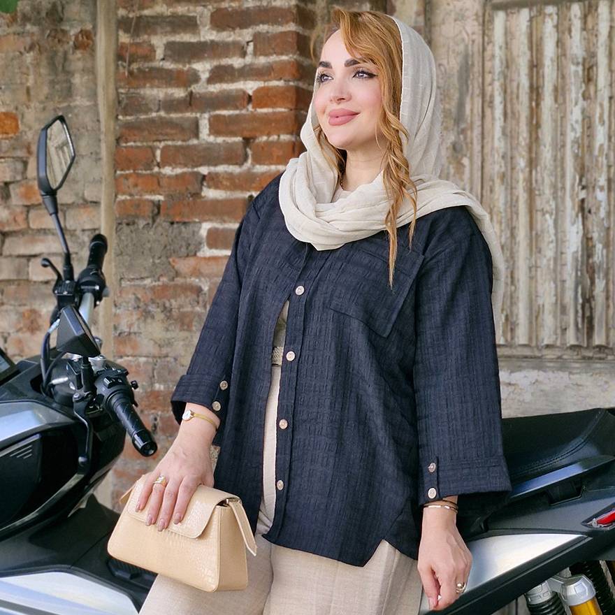 شومیز آستین دکمه