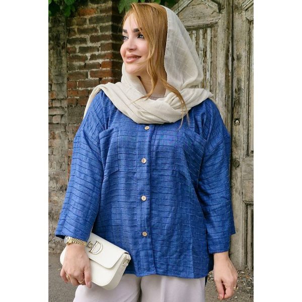 شومیز شنل راه راه - مانتو پاتریس رشت