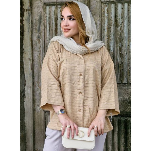 شومیز شنل راه راه - مانتو پاتریس رشت