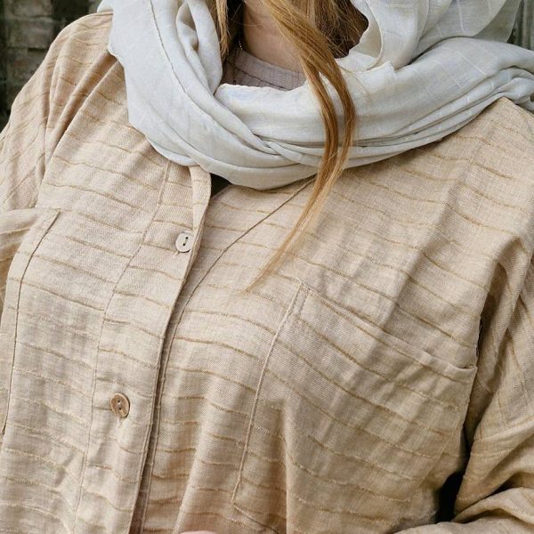 شومیز شنل راه راه - مانتو پاتریس رشت