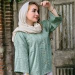 شومیز شنل راه راه - مانتو پاتریس رشت