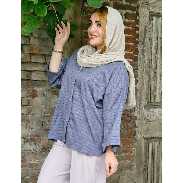 شومیز شنل راه راه - مانتو پاتریس رشت