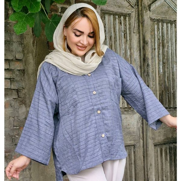 شومیز شنل راه راه - مانتو پاتریس رشت