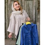 شومیز شنل راه راه - مانتو پاتریس رشت