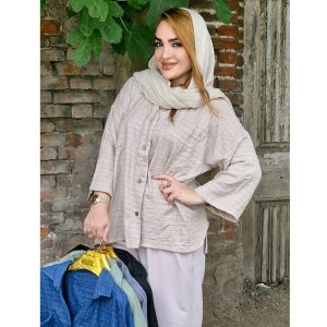 شومیز شنل راه راه - مانتو پاتریس رشت