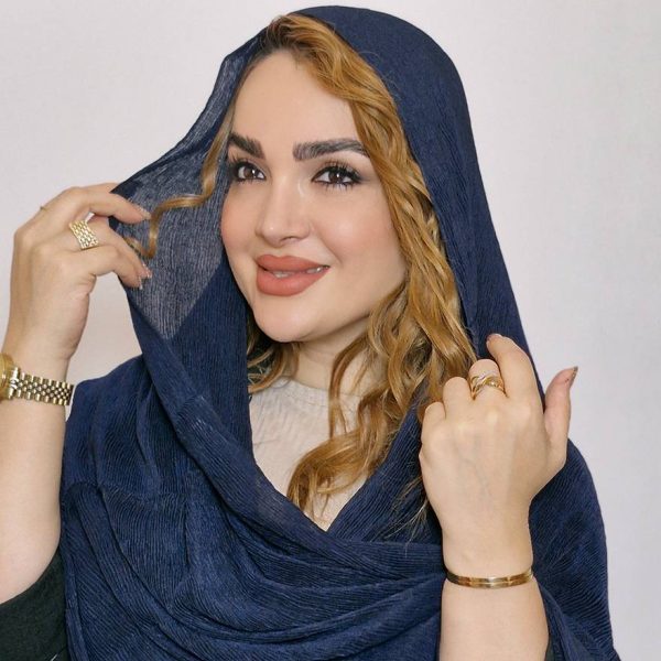 شال پلیسه رنگی