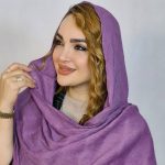 شال پلیسه رنگی