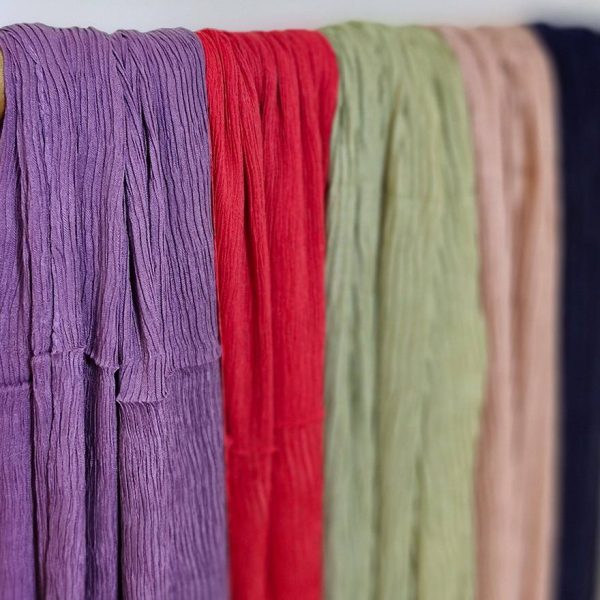 شال پلیسه رنگی