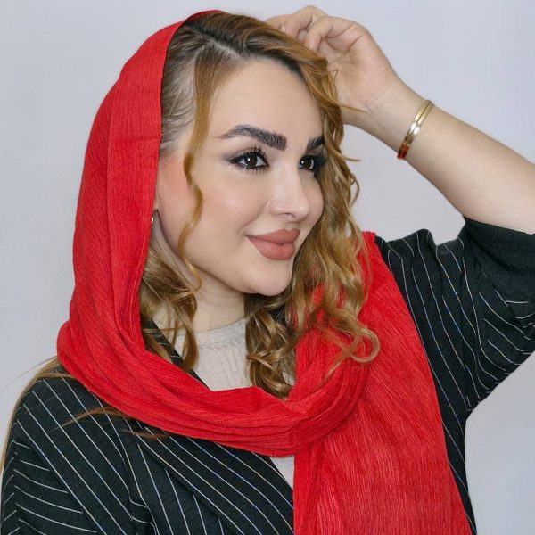 شال پلیسه رنگی