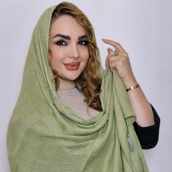 4600017-8 شال پلیسه رنگی - مانتو پاتریس رشت