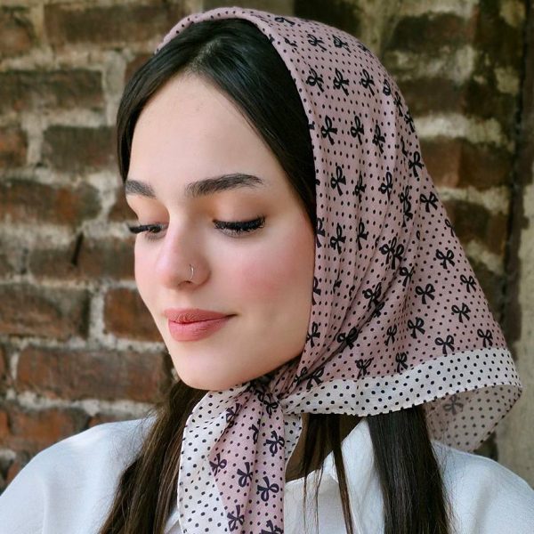 مینی اسکارف پاپیون توپی