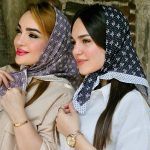 مینی اسکارف پاپیون توپی