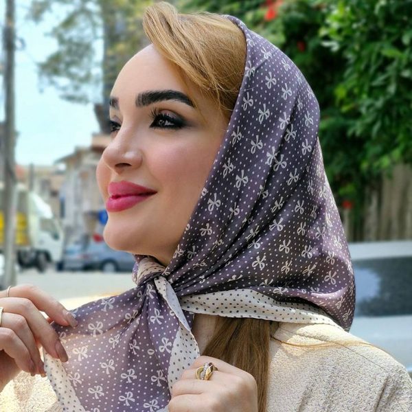 مینی اسکارف پاپیون توپی