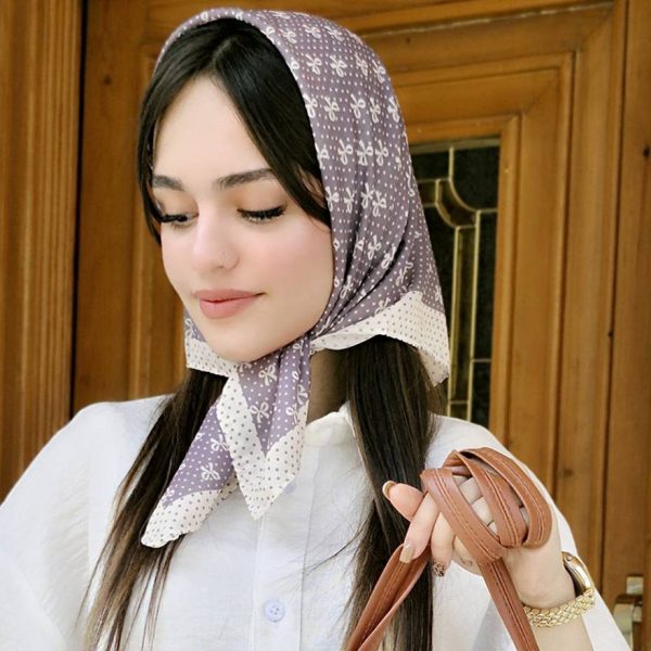 مینی اسکارف پاپیون توپی