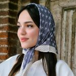 مینی اسکارف پاپیون توپی