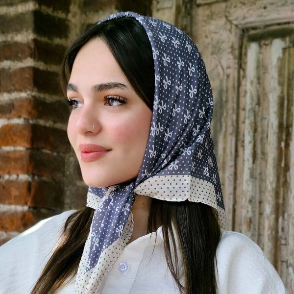 مینی اسکارف پاپیون توپی