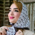 مینی اسکارف پاپیون توپی
