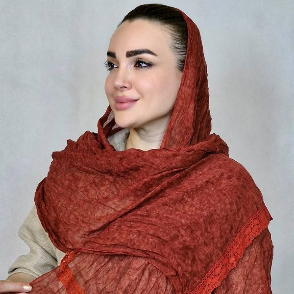 شال لبه گیپوری پلیسه