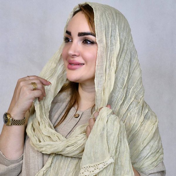 شال لبه گیپوری پلیسه